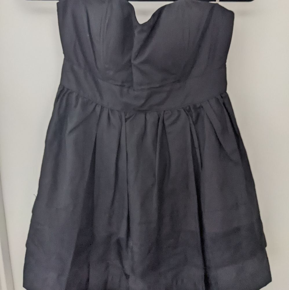 Sleeveless black babydoll dress